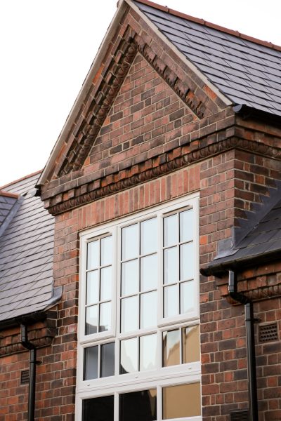 Casement window in large old house