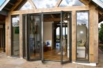 Bifold patio doors Worcester with wooden frame