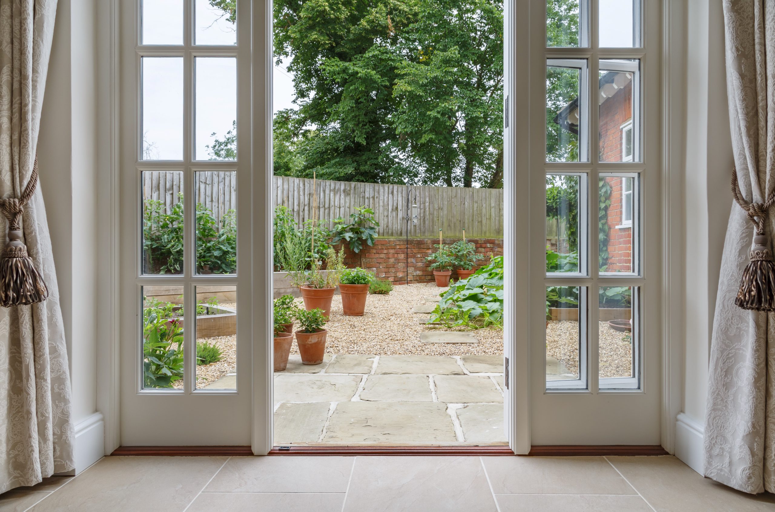 open French doors Stourbridge leading to garden